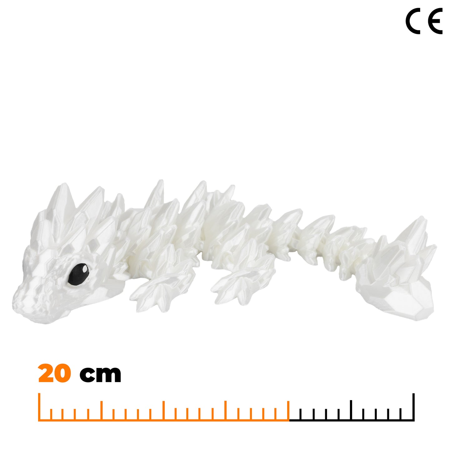 Jeweled Baby Dragon - White