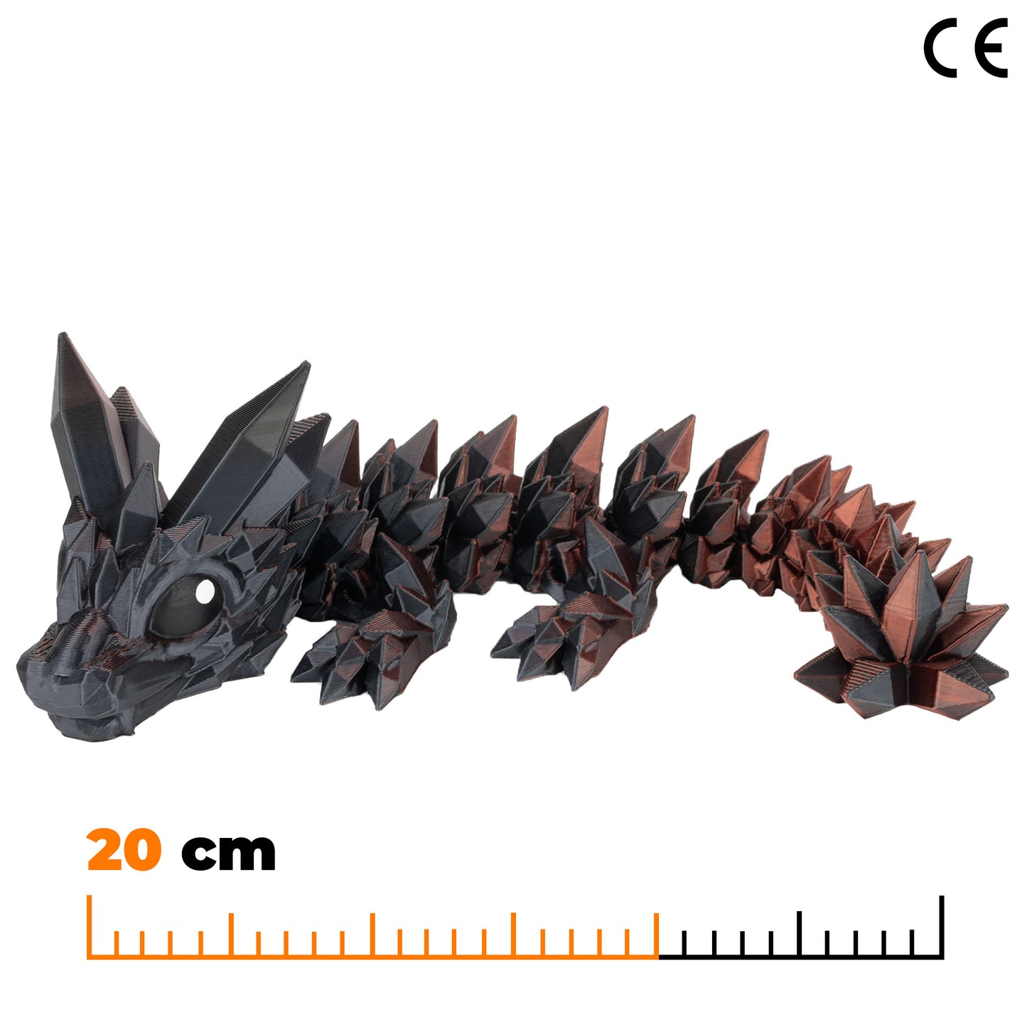 Crystal Baby Dragon - Red-Black