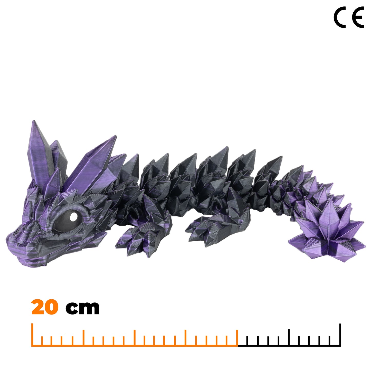 Crystal Baby Dragon - Purple-grey