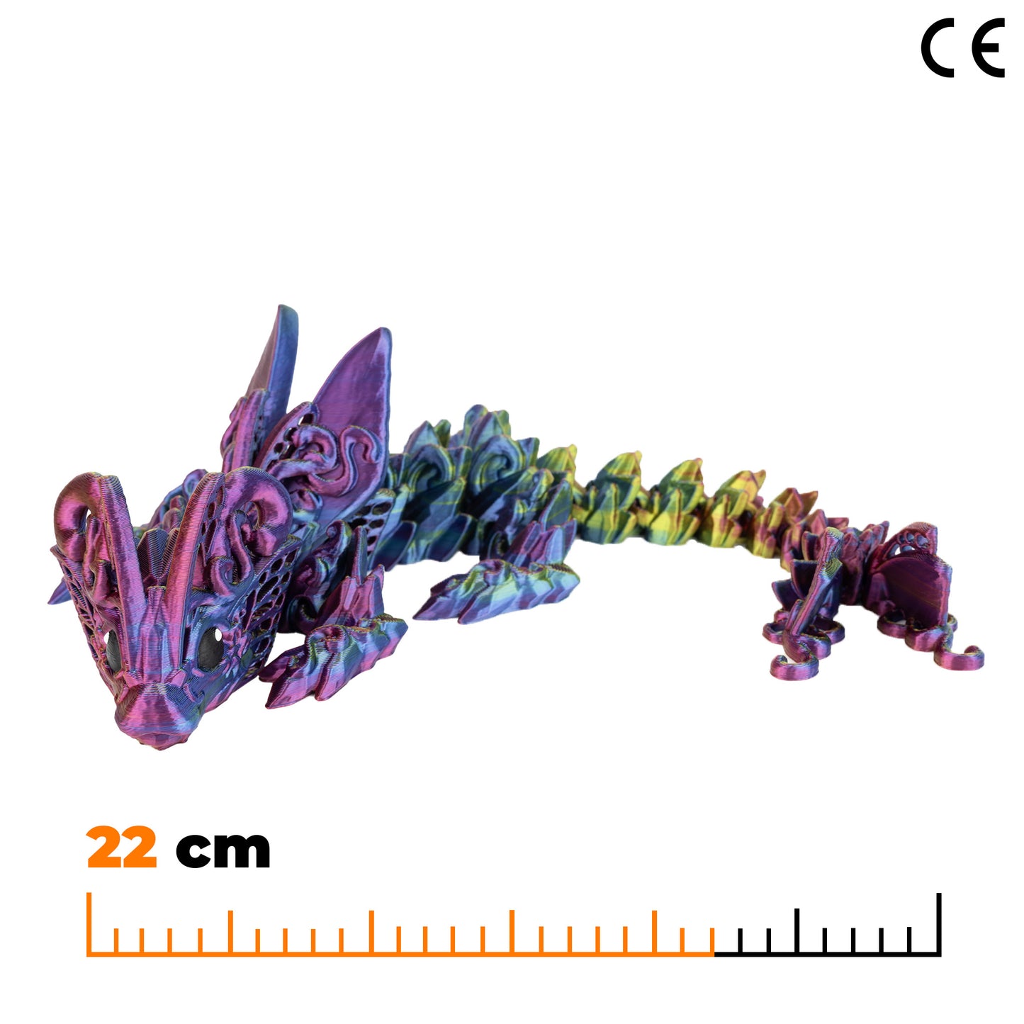 Baby dragon butterfly - Blue-yellow-fuschia