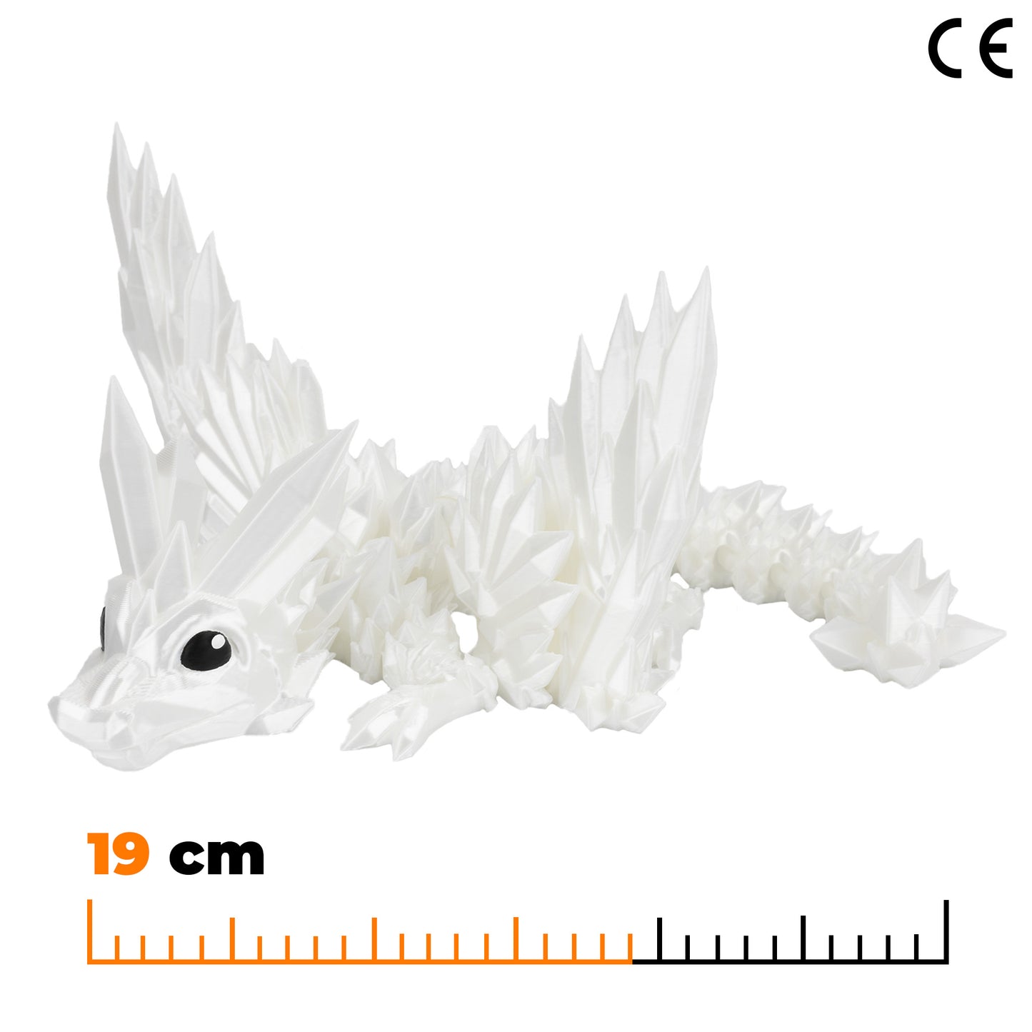 Winged Crystal Baby - White