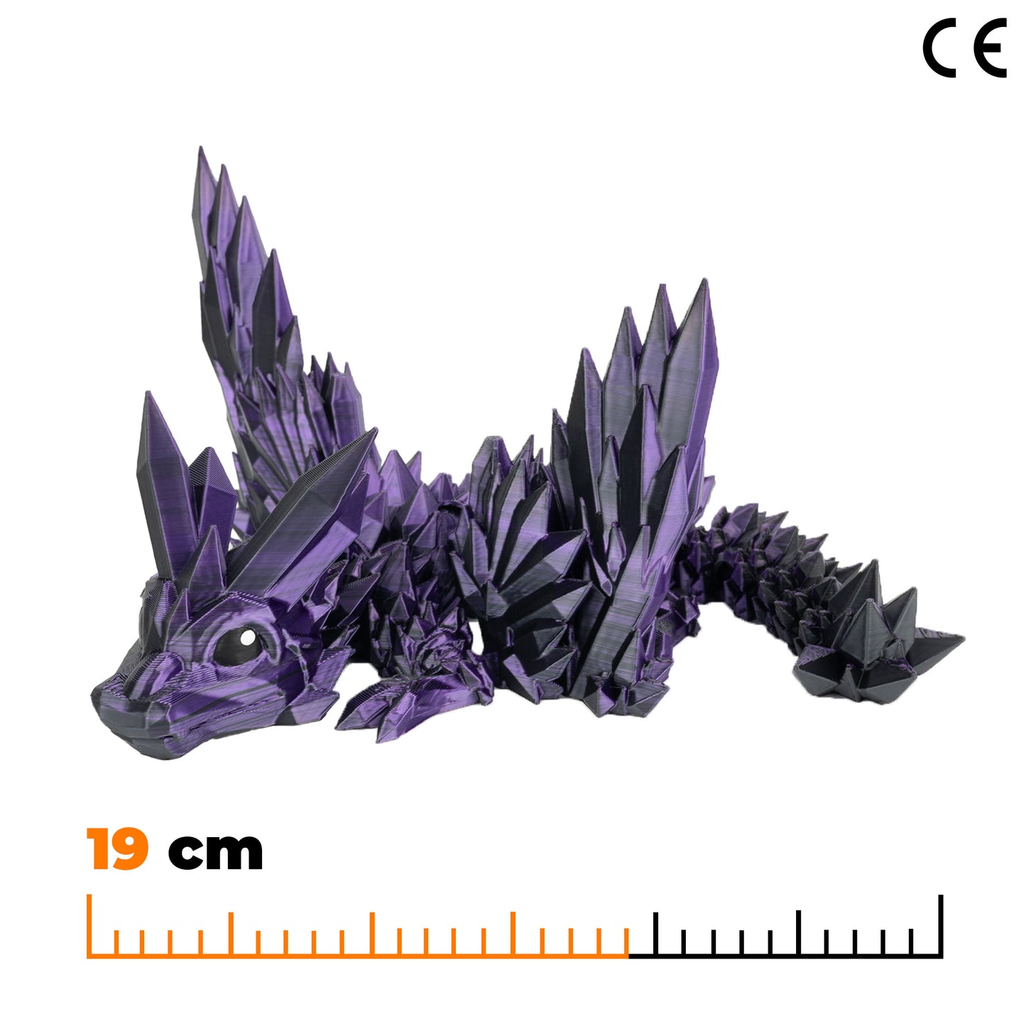 Winged Crystal Baby - Purple-grey