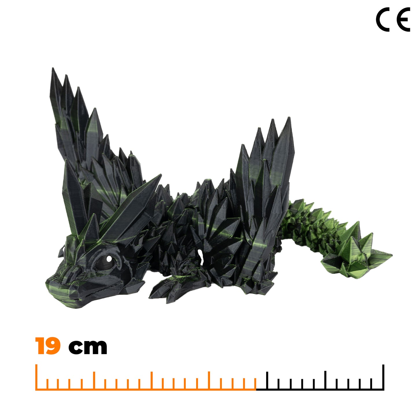 Winged Crystal Baby - Gold-Green-Black