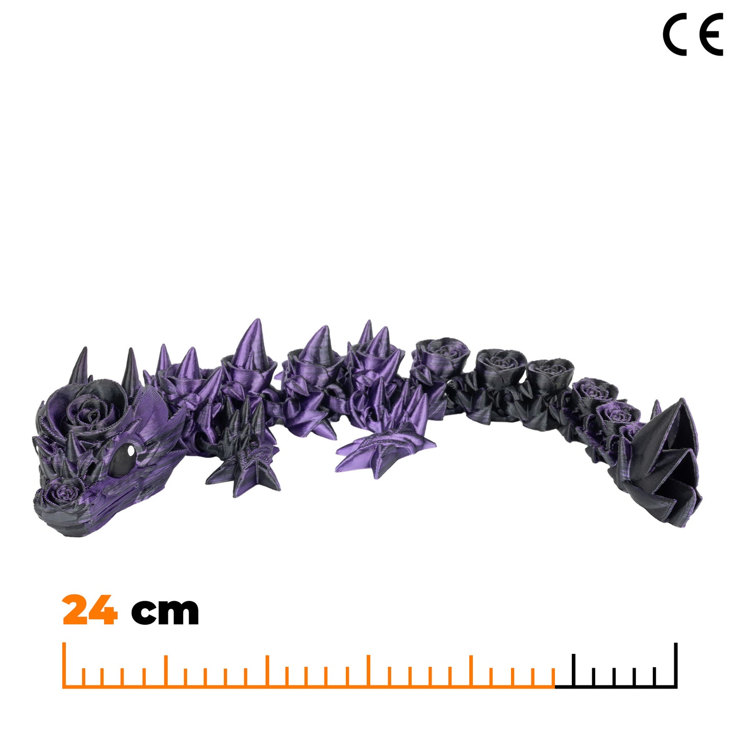 Floral Baby Dragon - Purple-grey