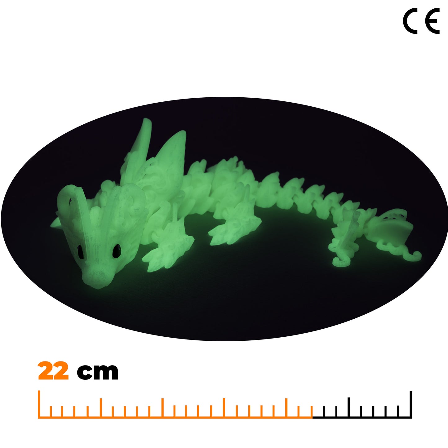 Baby Dragon Butterfly - Glowing Green