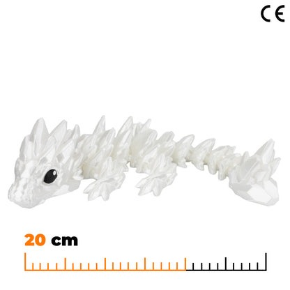 Jeweled Baby Dragon - White