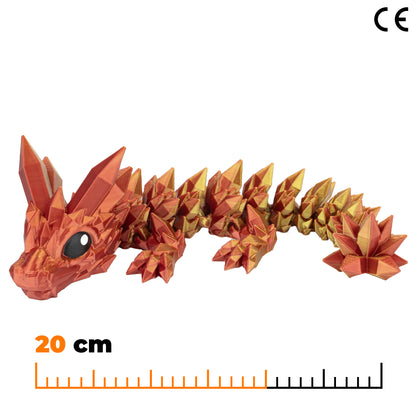 Crystal Dragon Cub - Red-Yellow