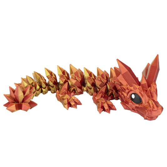 Crystal Dragon Cub - Red-Yellow