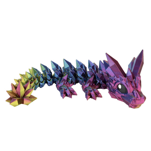 Crystal Baby Dragon - Blue-yellow-fuchsia