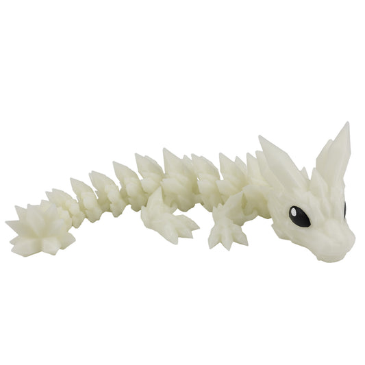 Crystal Baby Dragon - Glowing Green