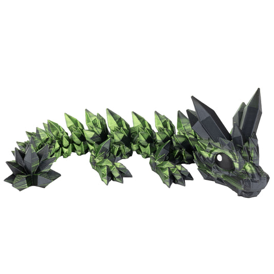 Crystal Dragon Cub - Black-Green