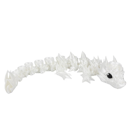 Floral baby dragon - White
