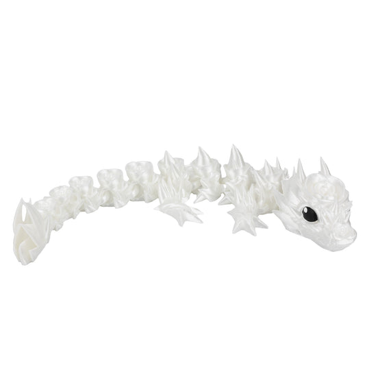 Floral baby dragon - White