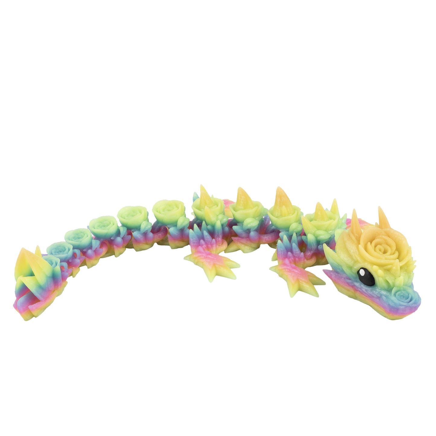 Floral Baby Dragon - Red-Black