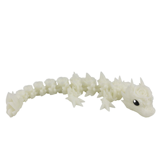 Floral Baby Dragon - Red-Black
