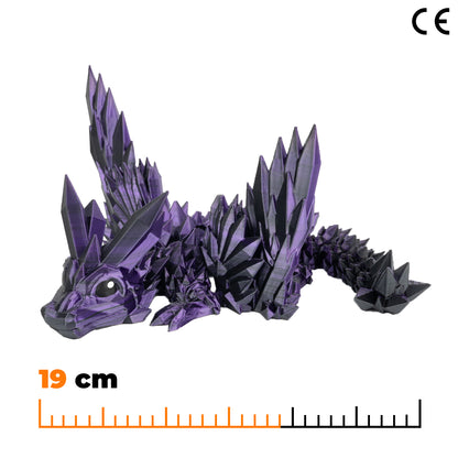 Winged Crystal Baby - Purple-grey