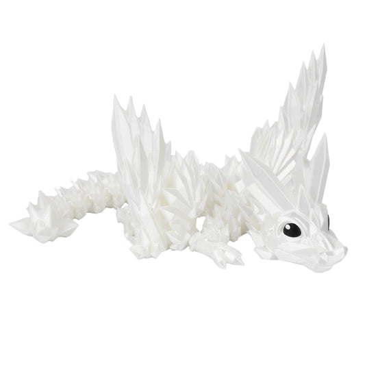 Winged Crystal Baby - White
