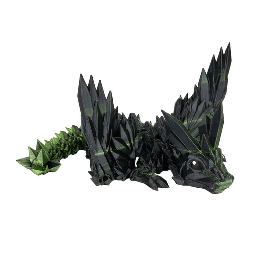 Winged Crystal Baby - Gold-Green-Black