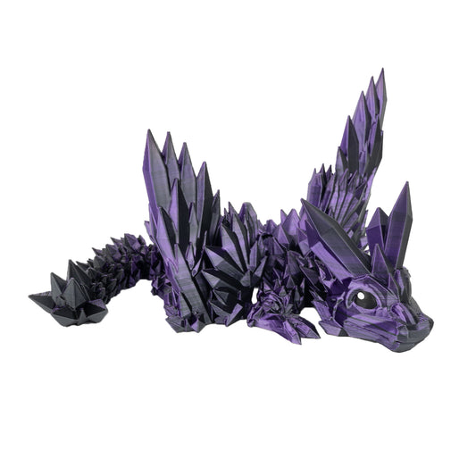 Winged Crystal Baby - Purple-grey
