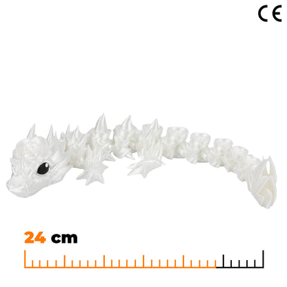 Floral baby dragon - White